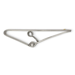 Chisel Stainless Steel Money Clip with Gold IP Finish, Engravable, Hinged Design