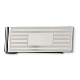 Sophia Jewelers Engravable Stainless Steel Money Clip with Dual Finish