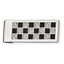 Chisel Stainless Steel Money Clip with Black & Grey Carbon Fiber Inlay