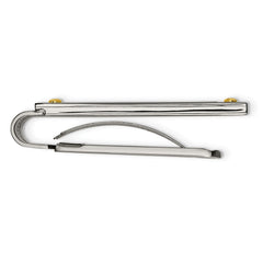 Sophia Jewelers Polished Stainless Steel Money Clip with Gold Tone Highlights