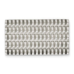 Sophia Jewelers Polished Stainless Steel Money Clip with Textured Finish