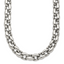 Chisel Stainless Steel Polished 24 inch Oval Link Necklace