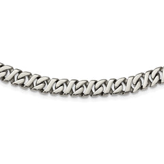 Sophia Jewelers Men's Polished Stainless Steel 24 Curb Chain Necklace