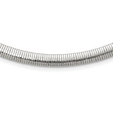 Chisel Stainless Steel Polished 6mm 18 inch Omega Necklace