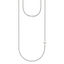 Chisel Stainless Steel Polished Layered Sideways Cross on an 18 inch Cable Chain Necklace