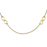 Stainless Steel Polished Yellow IP-plated Infinity 20.5in Necklace