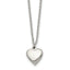 Chisel Heart Necklace in Stainless Steel, 16.2 Inch - Sophia Jewelers