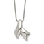 Awareness Ribbon Necklace in Stainless Steel, 20 Inch - Sophia Jewelers