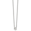 Stainless Steel Polished Letter G 18in w/2in ext Necklace