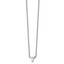 Stainless Steel Polished Letter Y 18in w/2in ext Necklace
