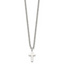Chisel Stainless Steel Polished 11mm Cross Pendant on an 18 inch Cable Chain Necklace
