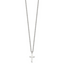 Chisel Stainless Steel Polished 16mm Cross Pendant on an 18 inch Cable Chain Necklace