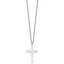Chisel Stainless Steel Polished 35mm Cross Pendant on an 18 inch Cable Chain Necklace