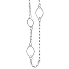 Chisel Stainless Steel Polished Fancy Link 36 inch Necklace
