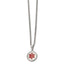 Enamel Circle Medical ID Necklace in Stainless Steel, 20 Inch - Sophia Jewelers