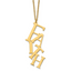 Chisel Stainless Steel Polished Yellow IP-plated FAITH Pendant on a 16 inch Cable Chain with 2 inch Extension Necklace