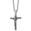 Chisel INRI Crucifix Necklace in Stainless Steel, 24 Inch - Sophia Jewelers