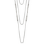 Stainless Steel Polished Infinity 3-Strand 16.5in w/1.75in ext Necklace