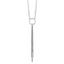 Chisel Stainless Steel Polished Circle with Tassel on a 23.5 inch Cable Chain Necklace