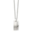 Chisel Grooved Cylinder Necklace in Stainless Steel, Brushed, 22 Inch - Sophia Jewelers