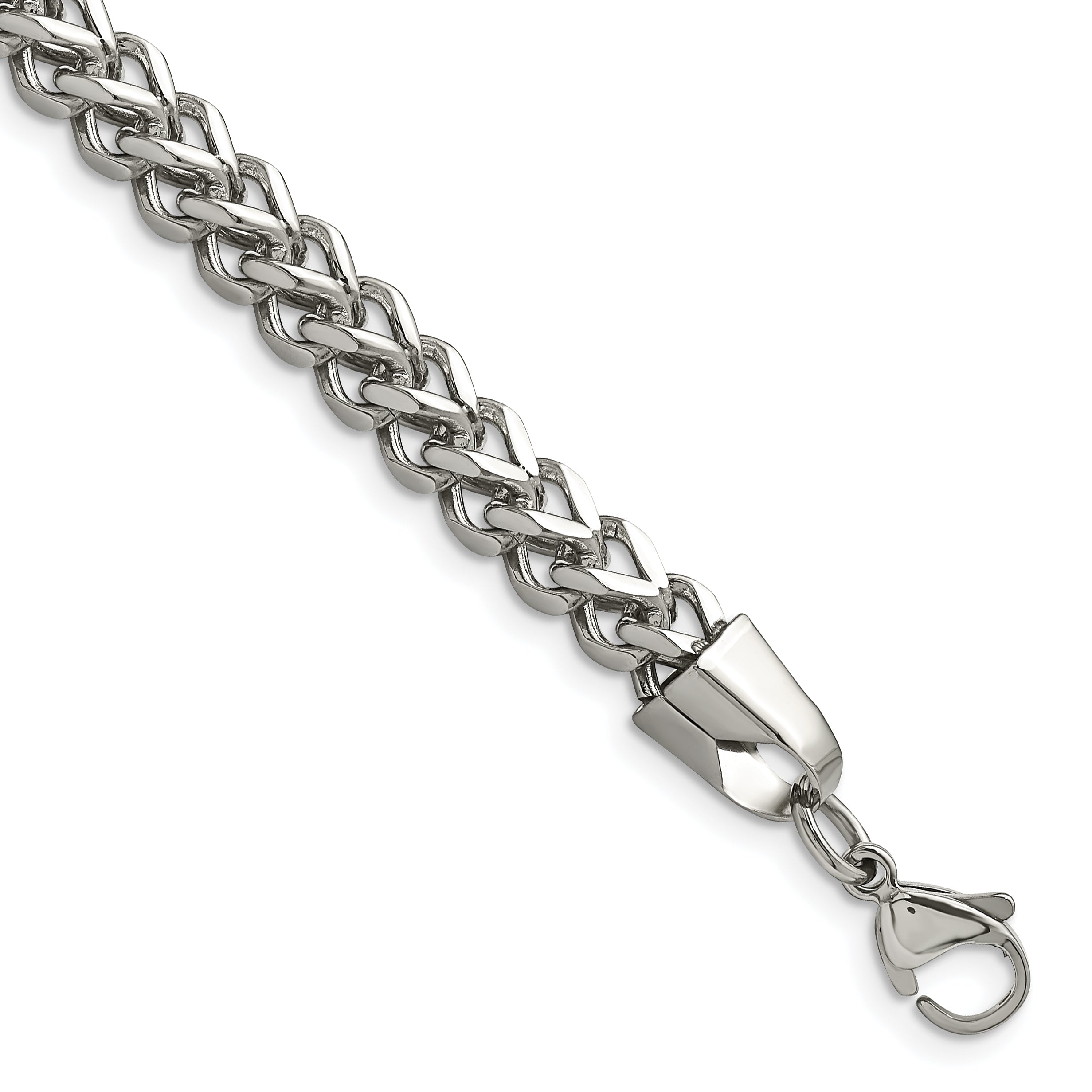 Chisel Stainless Steel Polished 5.5mm 8.5 inch Franco Chain
