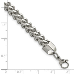 Chisel Stainless Steel Polished 6.75mm 9 inch Franco Chain