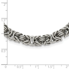 Chisel Stainless Steel Polished 18 inch Fancy Link Necklace