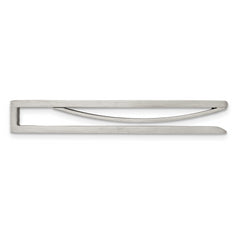 Sophia Jewelers Brushed Stainless Steel Engravable Tie Bar with Resin Accents