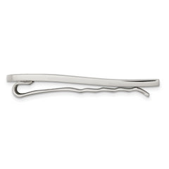 Chisel Stainless Steel Engravable Tie Bar with Polished Finish Gift Ready