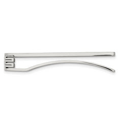 Sophia Jewelers Polished Gold-Plated Stainless Steel Diamond Tie Bar