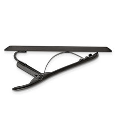 Chisel Stainless Steel Engravable Black Plated Men's Tie Bar Gift Ready