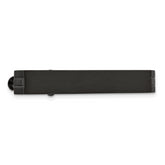 Chisel Stainless Steel Brushed Black IP-plated Tie Bar