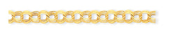 14k Lite 9.5 Triple Link Charm Bracelet