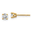 14y .50ct. I1 J-K Diamond Stud Push-on Post Earrings