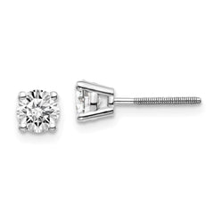 Sophia Jewelers 14K White Gold Diamond Stud Earrings Elegant VS Clarity