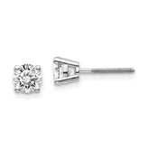 Sophia Jewelers 14K White Gold Diamond Stud Earrings with VS Clarity
