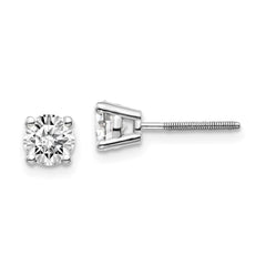 Sophia Jewelers 14K White Gold Diamond Stud Earrings with VS Clarity