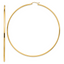 Round Tube Hoop Earrings in 14K Yellow Gold, 2x90mm Lightweight - Sophia Jewelers