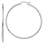 Tube Hoop Earrings in 14K White Gold, 2x50mm - Sophia Jewelers