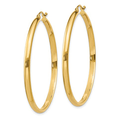 14k Polished Hoop Earring