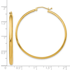 14k Polished Hoop Earring