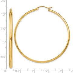 14k Polished Hoop Earring