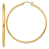14k Polished Hoop Earring