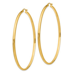 14k Polished Hoop Earring