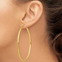 14k Polished Hoop Earring