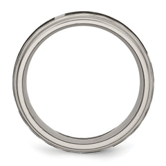 Titanium Unisex Celtic Wedding Band with Polished Laser Design