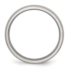 Titanium Polished 4mm Half Round Band
