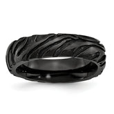 Titanium Black Ti Safari Domed 6.50mm Band