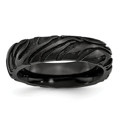 Titanium Black Ti Safari Domed 6.50mm Band
