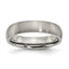 Titanium Brushed 5mm Half Round Band